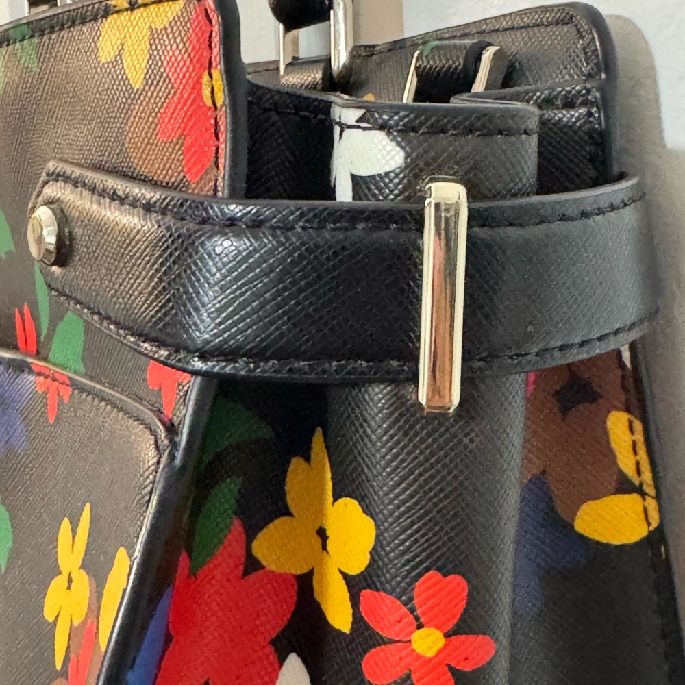 KATE SPADE New York STACI FLORAL MEDIUM SATCHEL - Picture 7 of 13